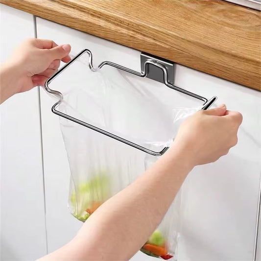 1PC Kitchen Trash Rack Closet Stand kitchen Accessories Cabinet Door Garbage Storage Holder Garbage Bags Holder