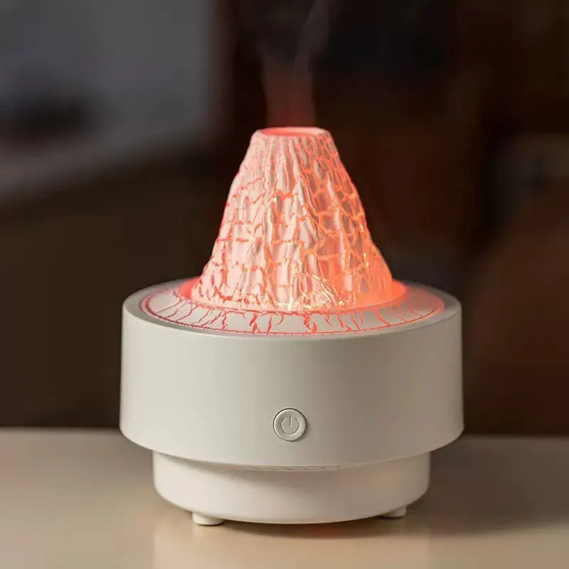 New Flame Lava Aroma Diffuser Colorful Air Humidifier LED Essential Oil Diffuser Mist Ultrasonic Humidifier for Bedroom Office