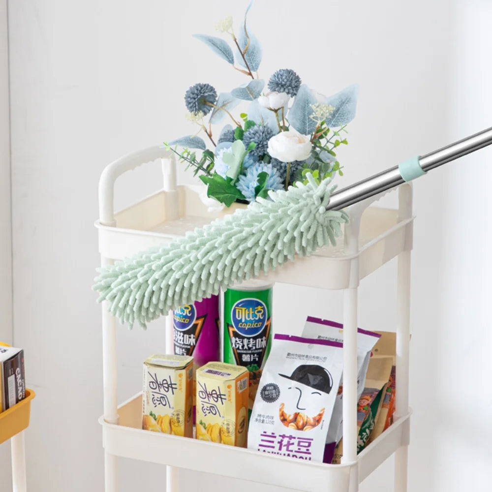 1pc Extendable Handle Duster Telescopic Dust Brush Cobweb Brush Clean Flooring Ceilings Computer Tv Cobweb Mites Gap Dust Tool