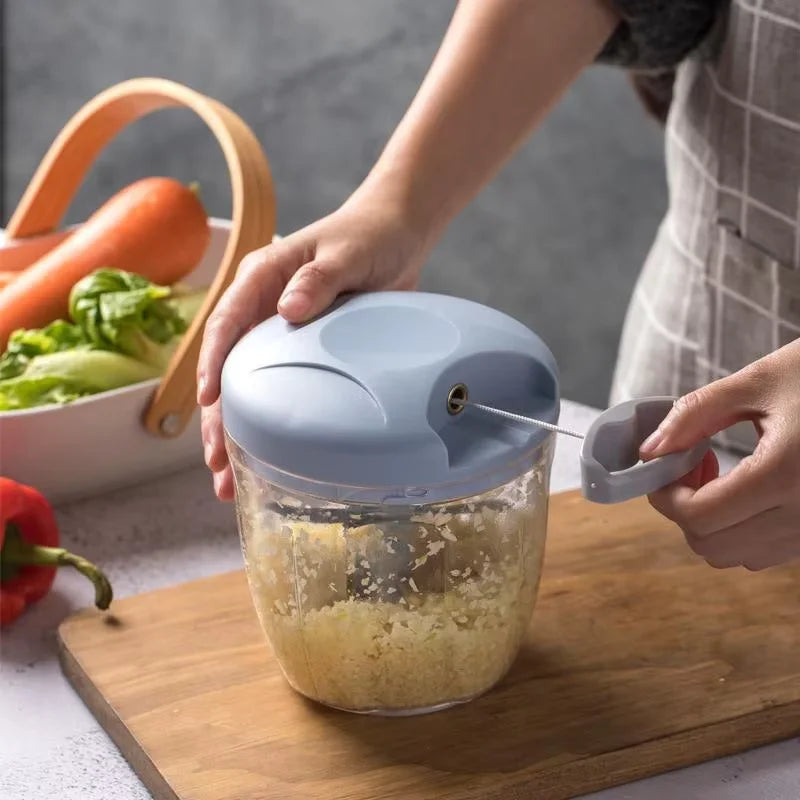 Home Kitchen Manual Ginger Grinder Garlic Mud Splasher Multifunctional Vegetable Cutter Handheld Meat Grinder Modern Minimalist
