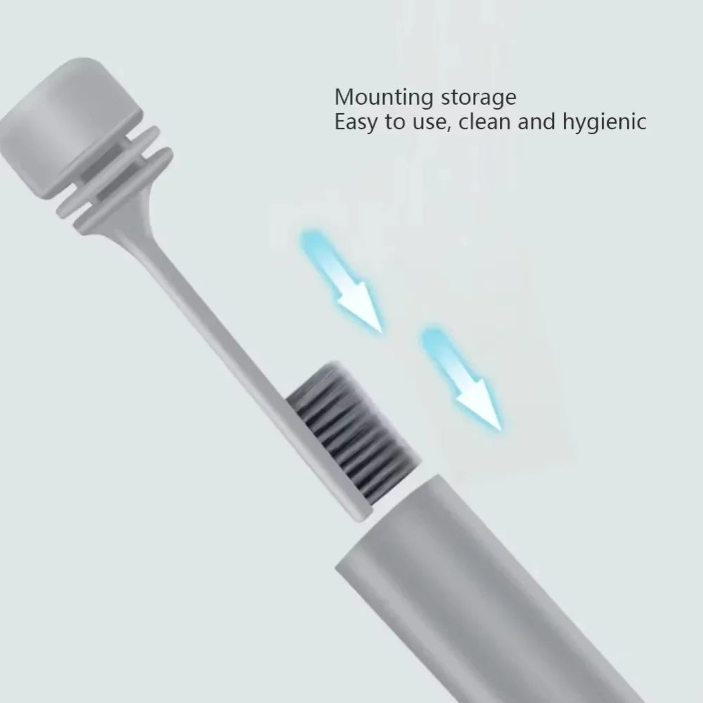Portable Travel Toothbrush Mini Folding Toothbrushes asy to Take Efficient Teethbrush for Family Outdoor Travel Camping Hiking