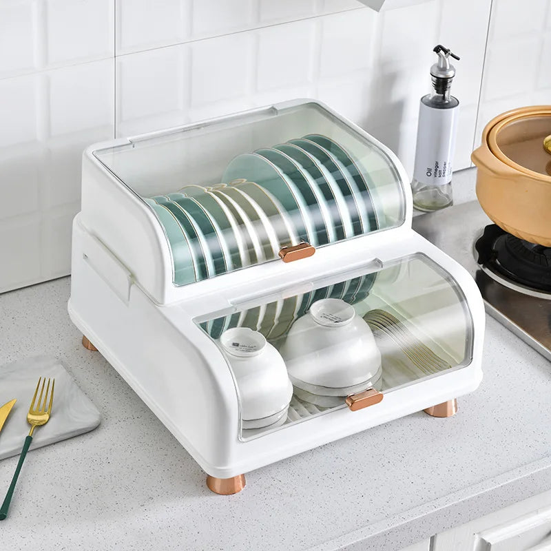 Kitchen Dish Storage Box, Storage Rack, Drain Rack, Household Bowl Drying Rack, Chopsticks Tableware Storage Box