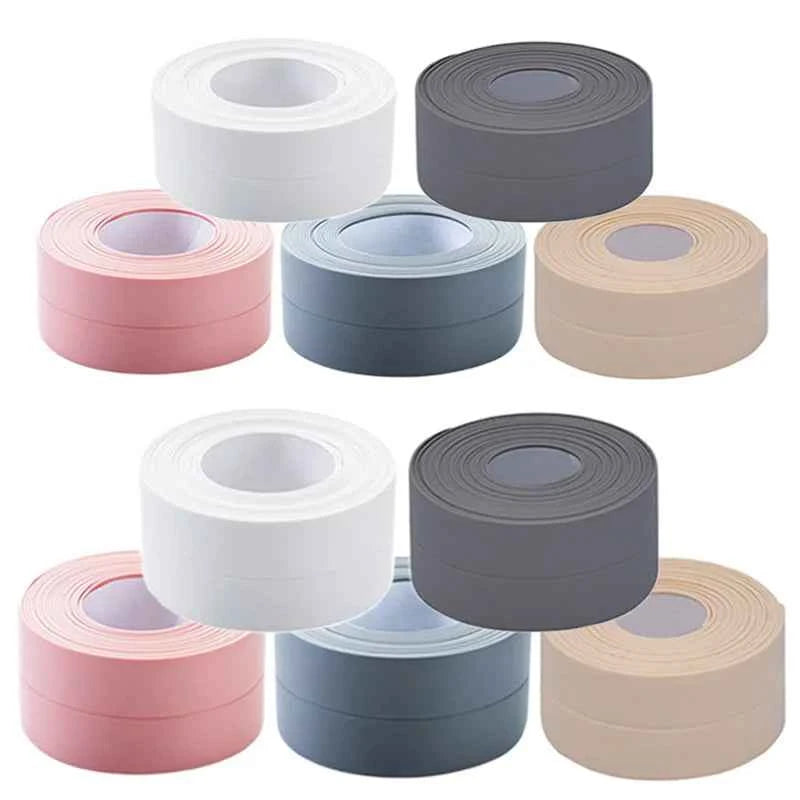 Anti Mold Tapes Bathroom Toilet Kitchen Seam Sealing Tape Waterproof Moisture-proof Easy to Clean Multiple Colors Beautiful TMZ