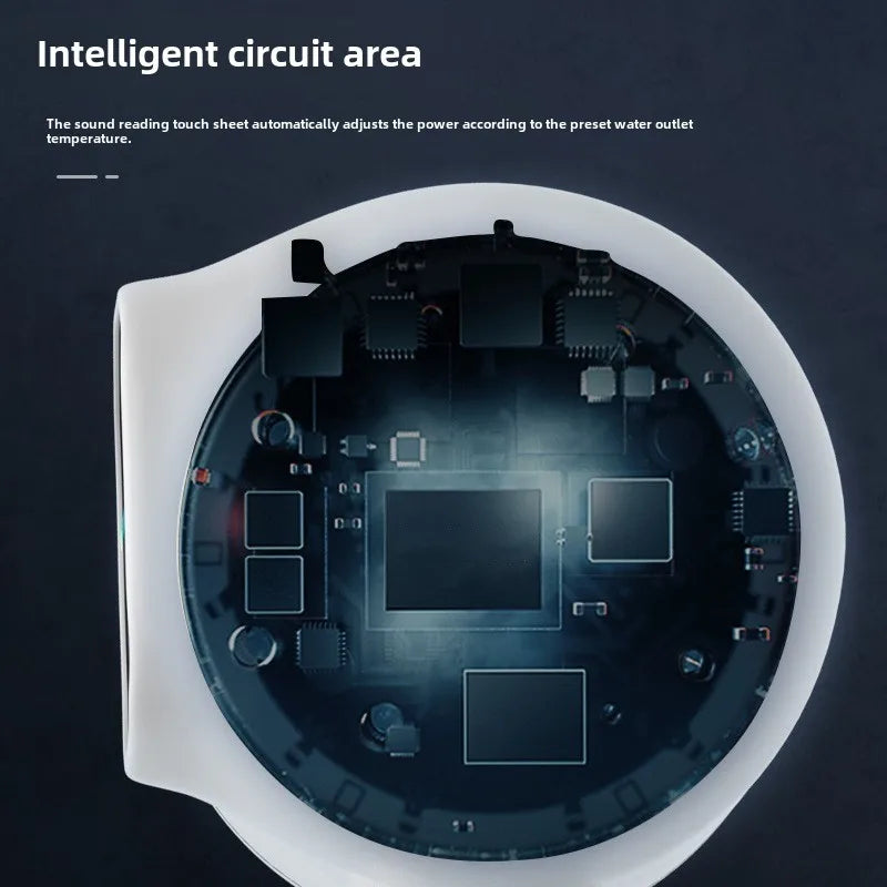 3000W Instant Hot Water Heater Faucet Electric Tankless for Kitchen Fast Heating Tap with Temperature Display