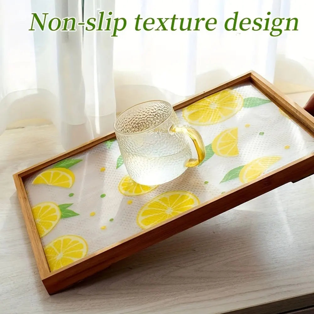 1 Roll Kitchen Cabinet Liners EVA Shelf Drawer Mat Non-Adhesive Waterproof Anti-Slip Anti-Dust Fridge Table Mat For Home Use