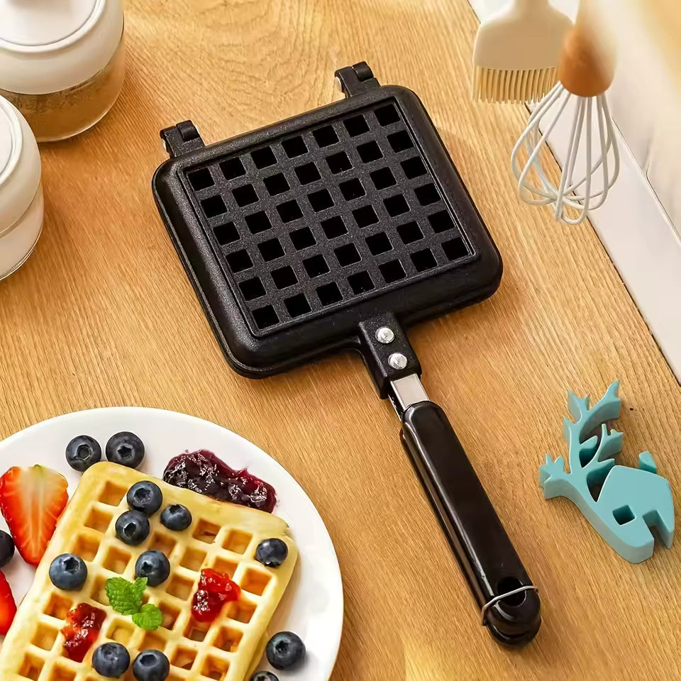 Waffle Maker Breakfast Maker Iron Baking Pan Quick Heating Portable Cake Waffle Mold Kitchen Tool