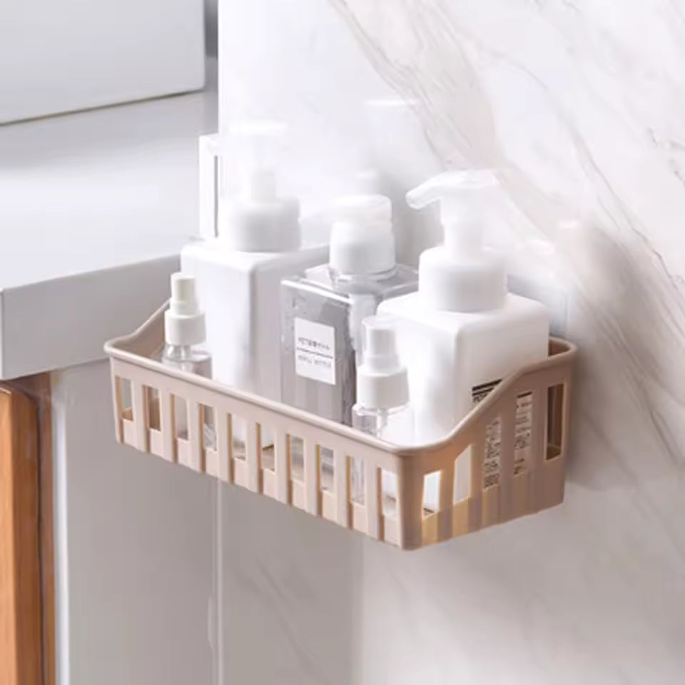 Bathroom Shelf Organizer Wall Mount Shower Shampoo Soap Cosmetic Shelves Kitchen Storage Rack Holder Bathroom Accessories