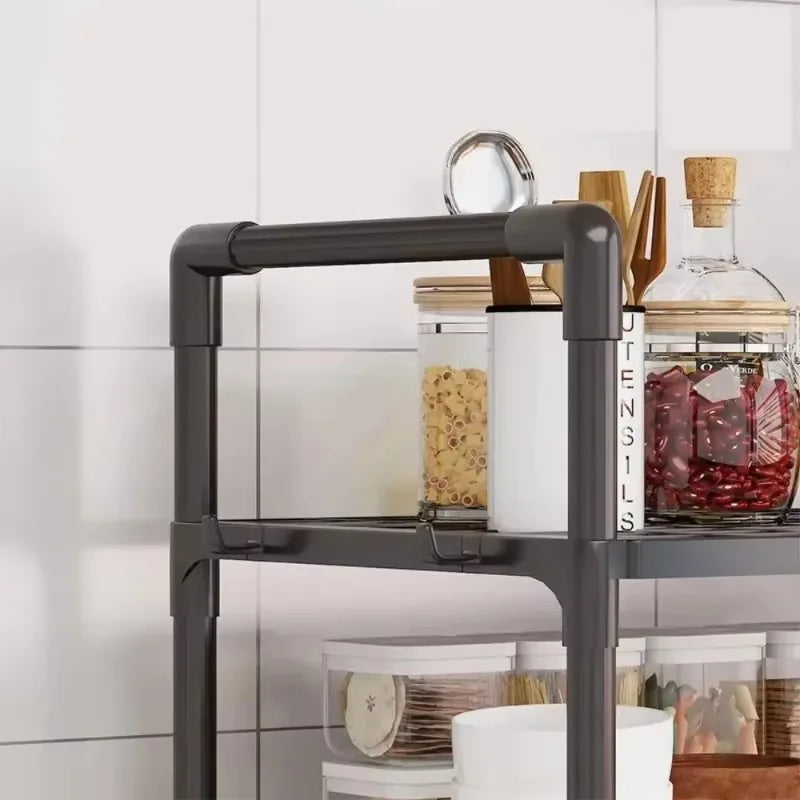Kitchen Storage Rack 2/3 Layer Seasoning Storage Racks Space Saving Elevated Design Seasoning Storages Rack Kitchen Holders
