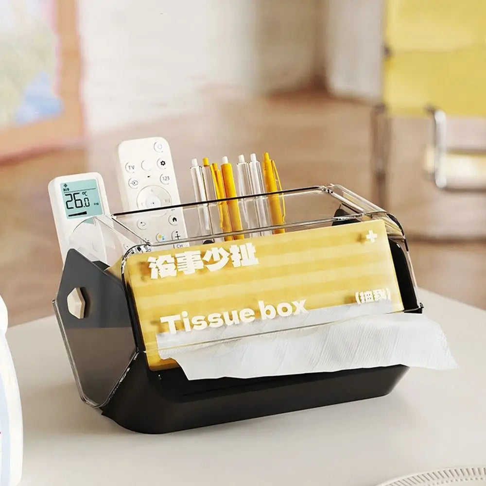 Durable Plastic Tissue Box Funny Anti Slip Paper Holder Decorative Tissue Case Cover Table Decor
