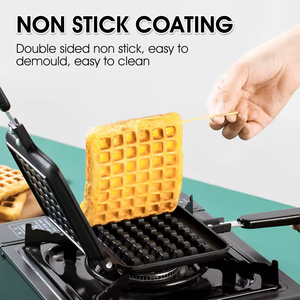 Waffle Maker Breakfast Maker Iron Baking Pan Quick Heating Portable Cake Waffle Mold Kitchen Tool