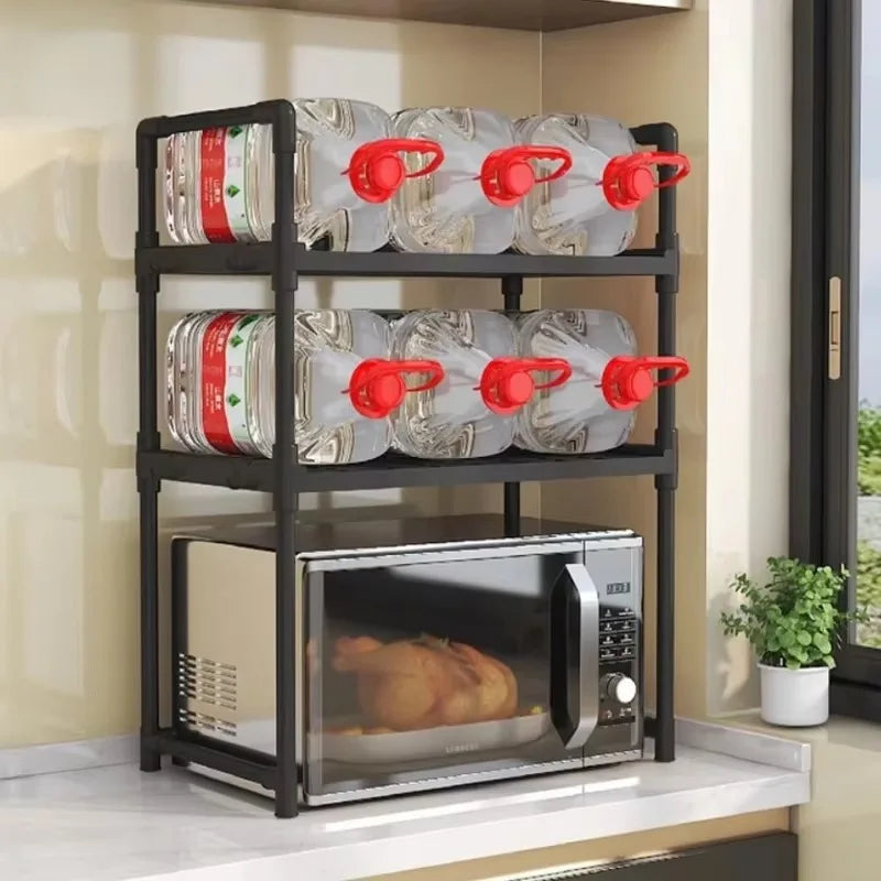 Kitchen Storage Rack 2/3 Layer Seasoning Storage Racks Space Saving Elevated Design Seasoning Storages Rack Kitchen Holders