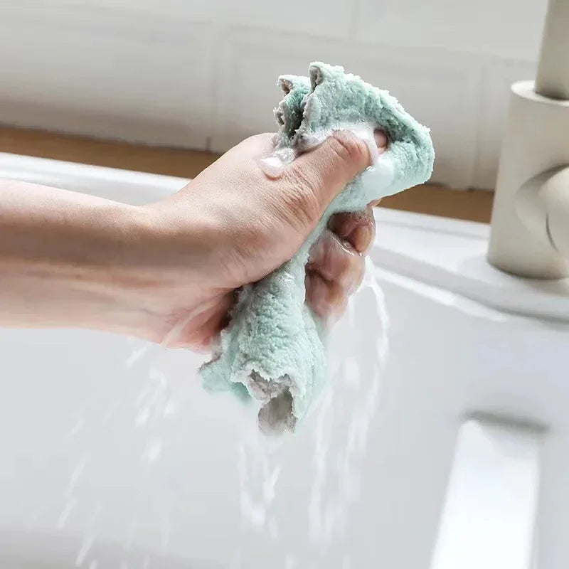 5/50PCS Super Absorbent Microfiber Kitchen Dish Cloth High-efficiency Tableware Household Cleaning Towel Kitchen Tools Gadgets