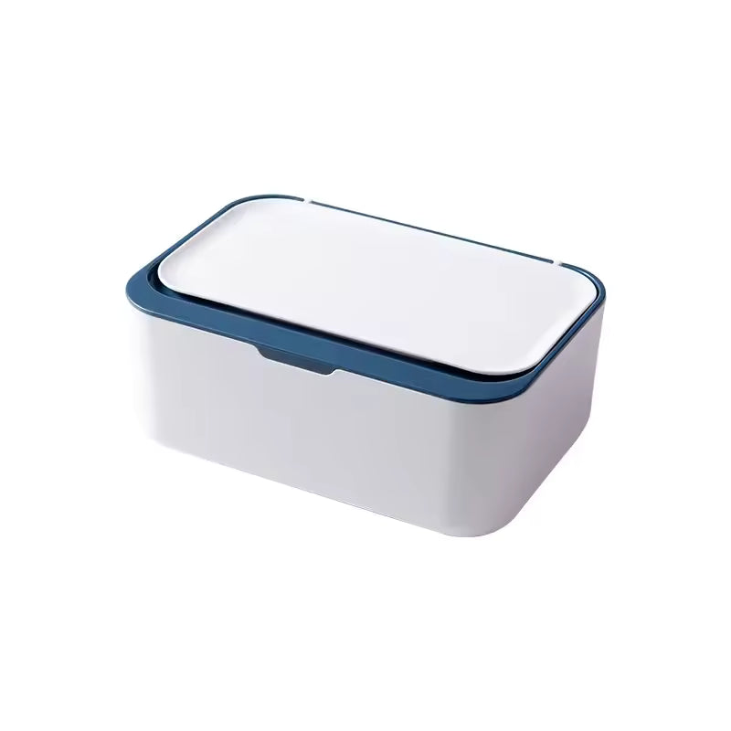Clarify pk white tissue case wet wipes dispenser with lid for hygienic storage