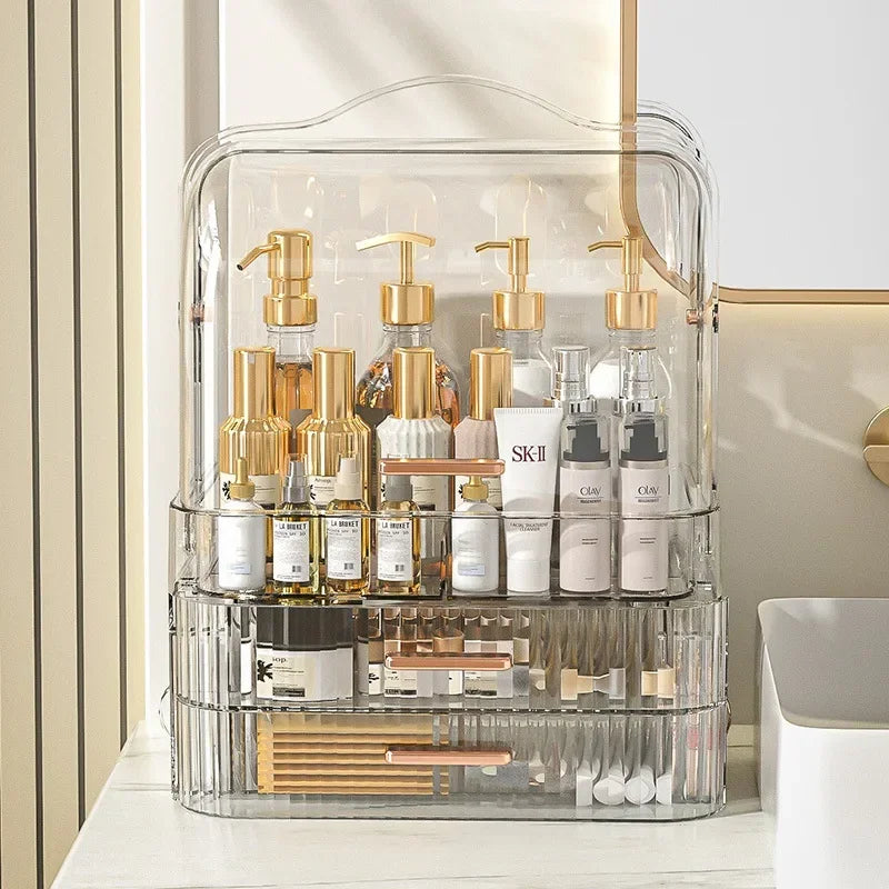 Cosmetics Storage Box, Dresser, Skin Care Products, Desktop Storage, Transparent Box, Lipstick Mask, Vanity Box, Storage Rack.