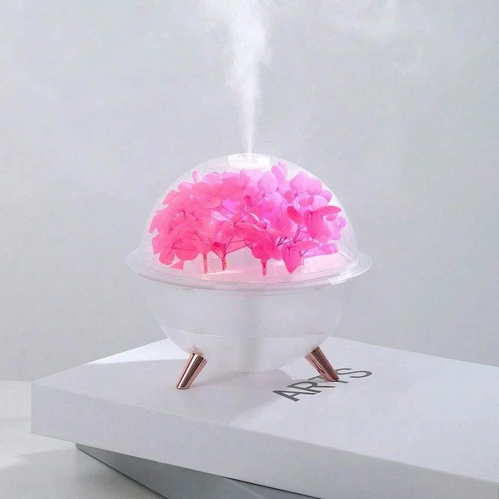New Eternal Flower Air Humidifier 260ML Mini USB Home Atmosphere Softly Night Light Creative Artificial Diffuser essential oils