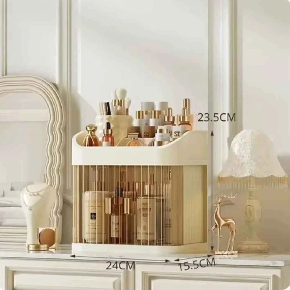 Cosmetics Storage Box Large Capacity Dressing Table Skin Care Products Storage Rack Drawer Type Organizer Desktop Dust Storage