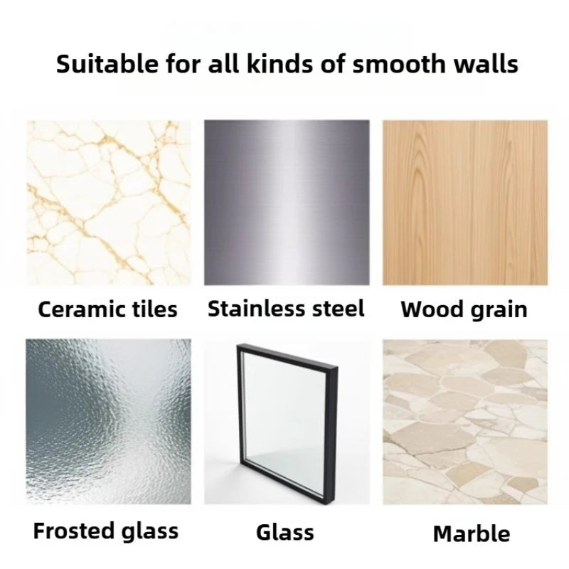 Glacier Texture Suction Facial Towel Holder Wall Mounted No Drill Bathroom Organizer for Used Wipes Sink Storage Basket