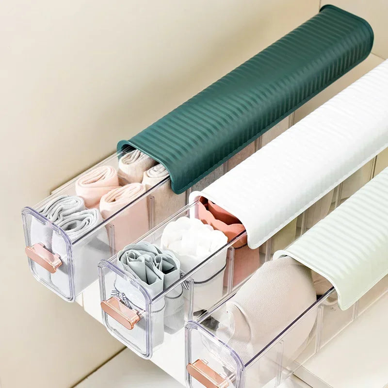 Wall-mounted Transparent Underwear Panties Socks Storage Box Closet Storage Box Bedroom Kitchen Seasoning Universal Storage Box