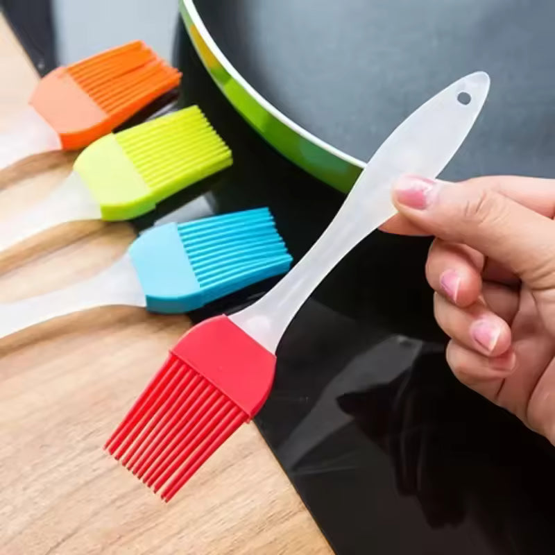 1PCS Silicone Oil Brush Basting Brush DIY Cake Bread Butter Baking Brushes Kitchen Cooking Barbecue Accessories BBQ Tools