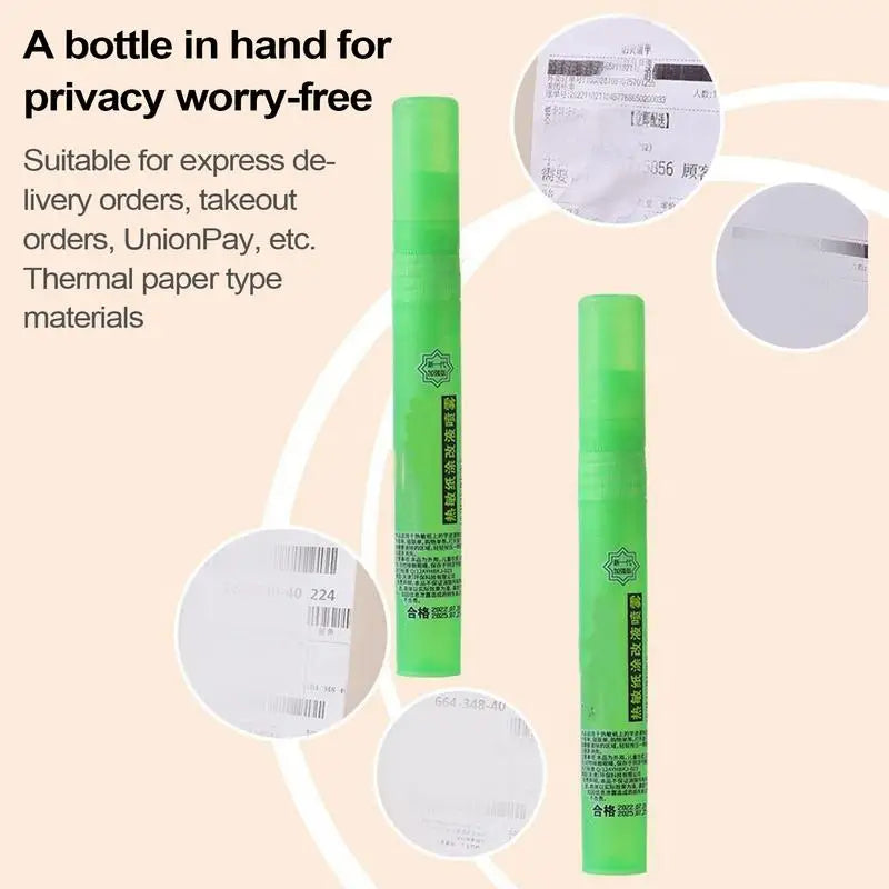 Thermal Correction Fluid White Out Correction Fluid Information Smear For Document Labels Package Shipping Address Privacy