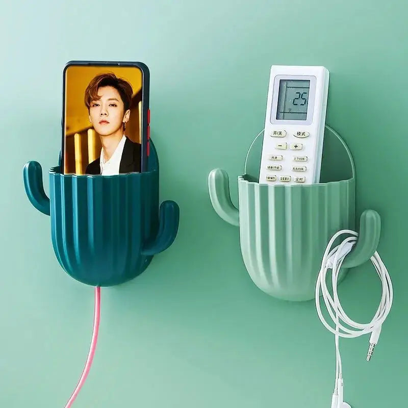 Cactus Storage Toothbrush Holder Wall Self-adhesive Storage Rack Toothbrush Toothpaste Razor Organizer Wall Bathroom Accessories