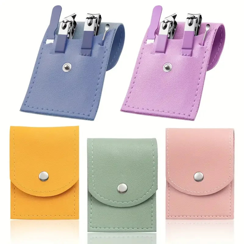 4 Pcs/Set Nail Clipper Manicure Set High Quality Stainless Nail Cutter Pedicure Scissor Cuticle Nipper Nail Tools Personal Care