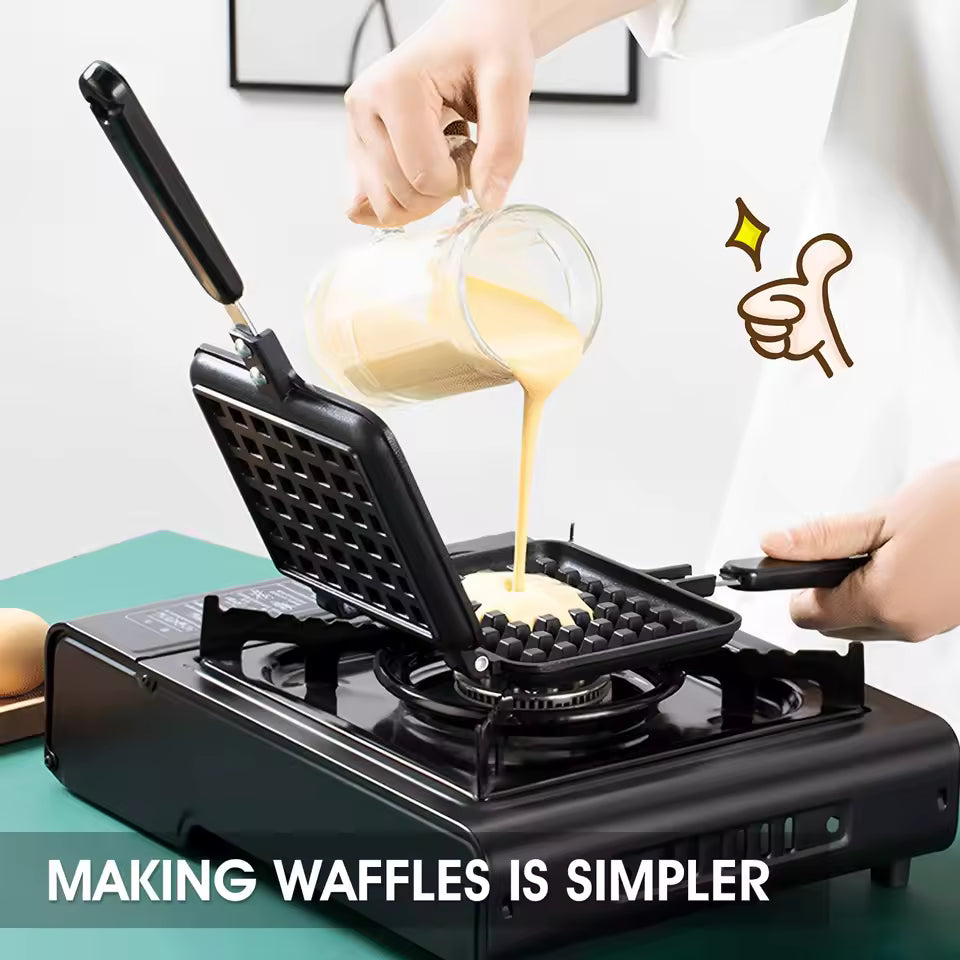Waffle Maker Breakfast Maker Iron Baking Pan Quick Heating Portable Cake Waffle Mold Kitchen Tool