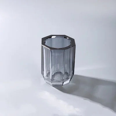 Bathroom Set Crystal Glass Liquid Soap Dispenser & Dish Toothbrush Holder Gargle Cup Luxury Birthday Presents Tabletop Ornaments