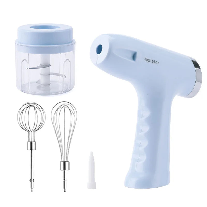3in1 Electric Egg Beater, Household Cream Automatic Whip, Electric Garlic Mashing, Meat Grinder Blenders Electric Blender