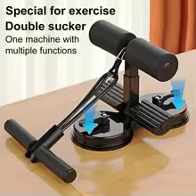 Sit-up Assistive Bar Lifting Fitness Gear Sit-up Bar with Resistance Band for Indoor Abdominal Core Training Dual Suction Cups