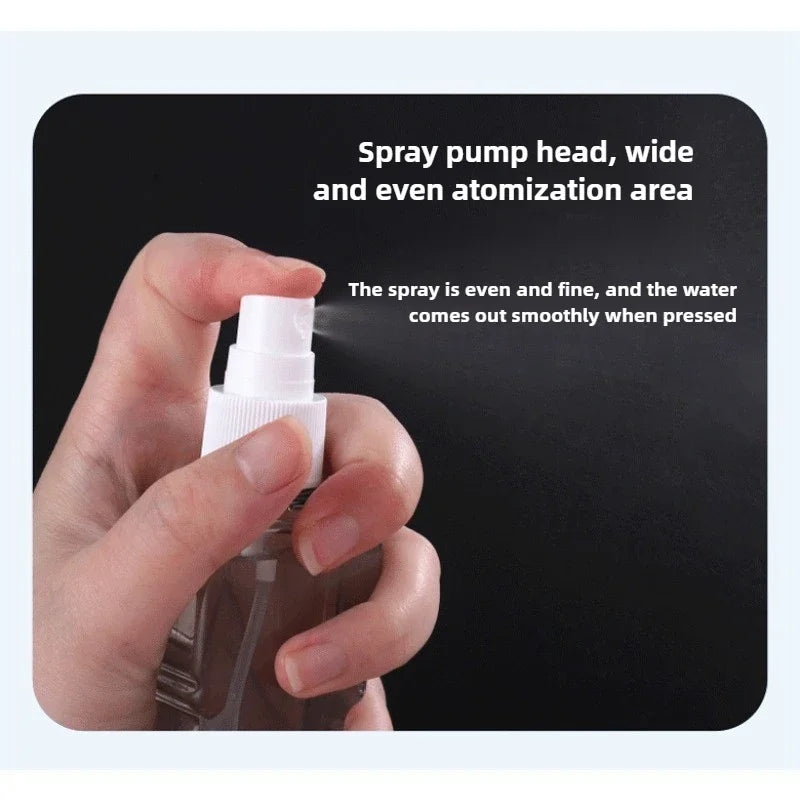 Travel Bottles Leak Proof 4 in 1 Containers for Toiletries Refillable Plastic Bottles with Lid Spray Lotion Shampoo