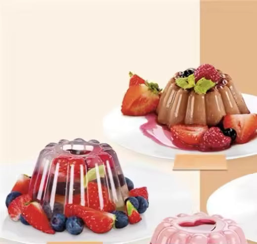 4pcs Plastic Pudding Molds Jelly Panna Cotta Molds With Lids Pudding Pans Dessert Cups Chocolate Custard Mould Baking Tool