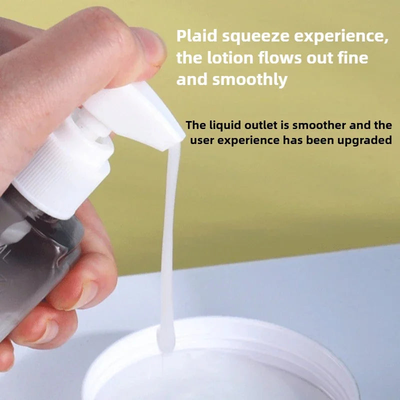 Travel Bottles Leak Proof 4 in 1 Containers for Toiletries Refillable Plastic Bottles with Lid Spray Lotion Shampoo