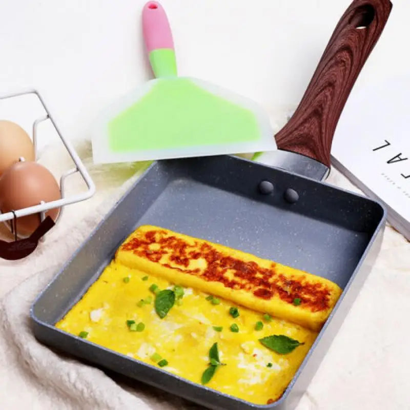 1Pcs Random Color Silicone Kitchen Ware Cooking Utensils Spatula Beef Meat Egg Kitchen Scraper Wide Pizza Cooking Tools Shovel