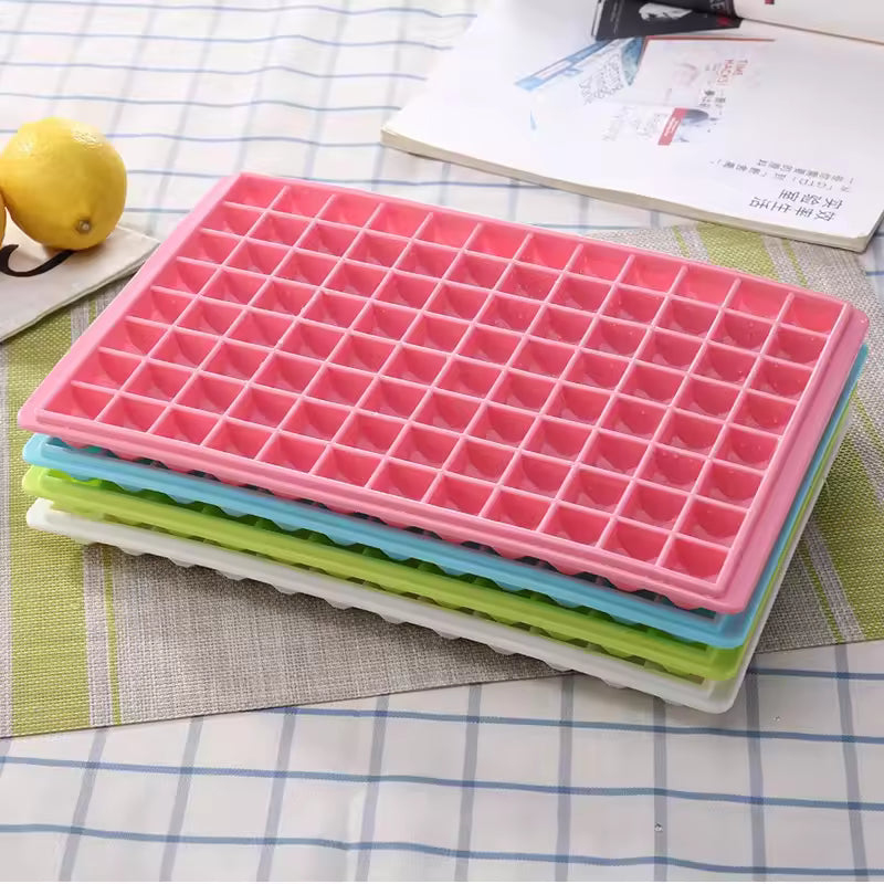 Reusable 96-Grid Ice Cube Tray, Easy-release Ice Cube Mold / Maker for Cocktail, Whiskey - BPA Free