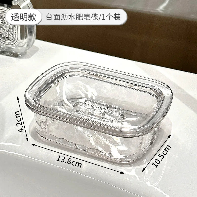 Plastic Bathroom Box in The Bathroom Household Soap Dish Rabbit Decor Soap Storage Rack for Draining Water Bathroom Accessories