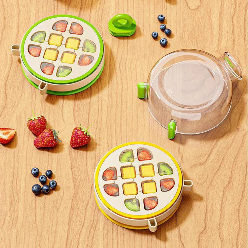 Summer Dopamine Ice Lattice Straw Cup 350ml Pressing Ice Box Mold Outdoor Straw Cup Fitness Drink Curling Creative Cooling Tool