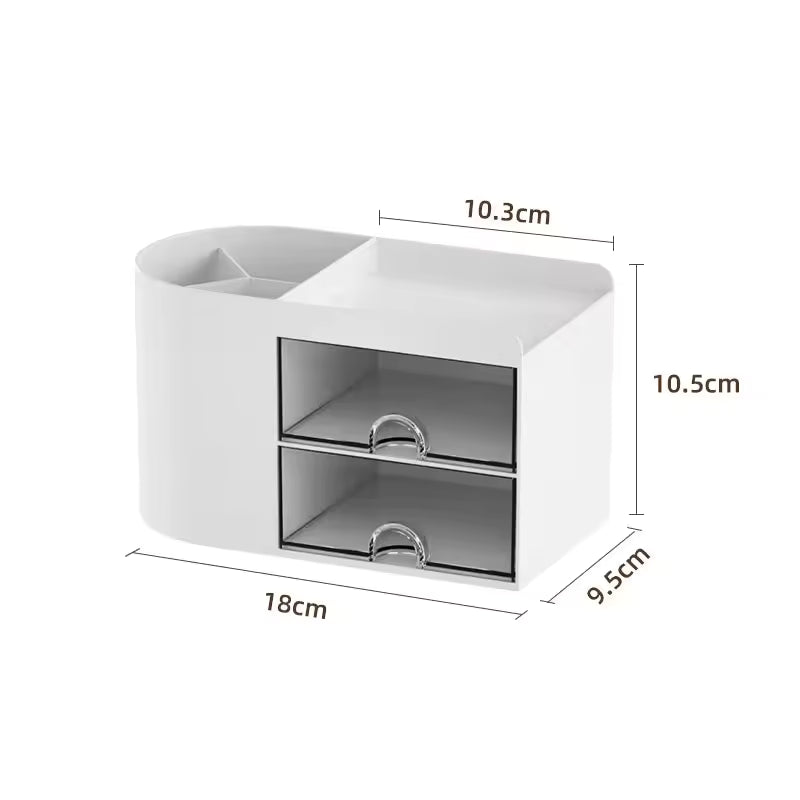 Pen holder office desktop storage box, large capacity student stationery sorting box, desk storage shelf
