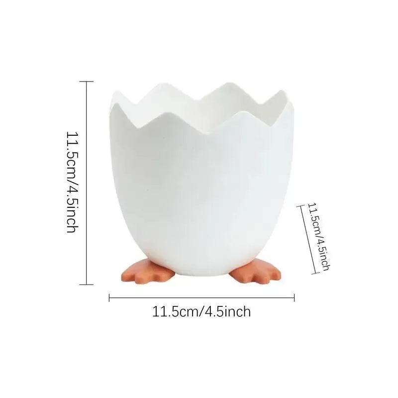 Eggshell shape Pen Pencil Pot Pen Holder Stationery Storage Container Desk Organizer Cosmetic Storage Makeup Brush Bucket