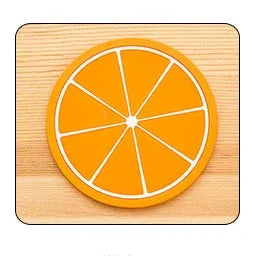 Colorful Fruit Shape Cup Mats Creative Silicone Heat Resistant Round Pads Tamper Tea Cup Mats Drinks Coaster Cup Pad Table Decor
