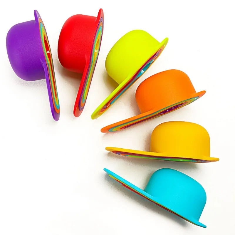 6-piece Set of Graduated Rainbow Measuring Spoons Plastic Measuring SSpoons Kitchen Baking Utensils Plastic Measuring Spoon