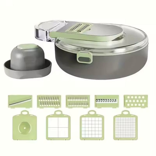 Factory Multifunctional Kitchen Tools 9 in 1 Vegetable Grinder Fruit and Vegetable Cutter