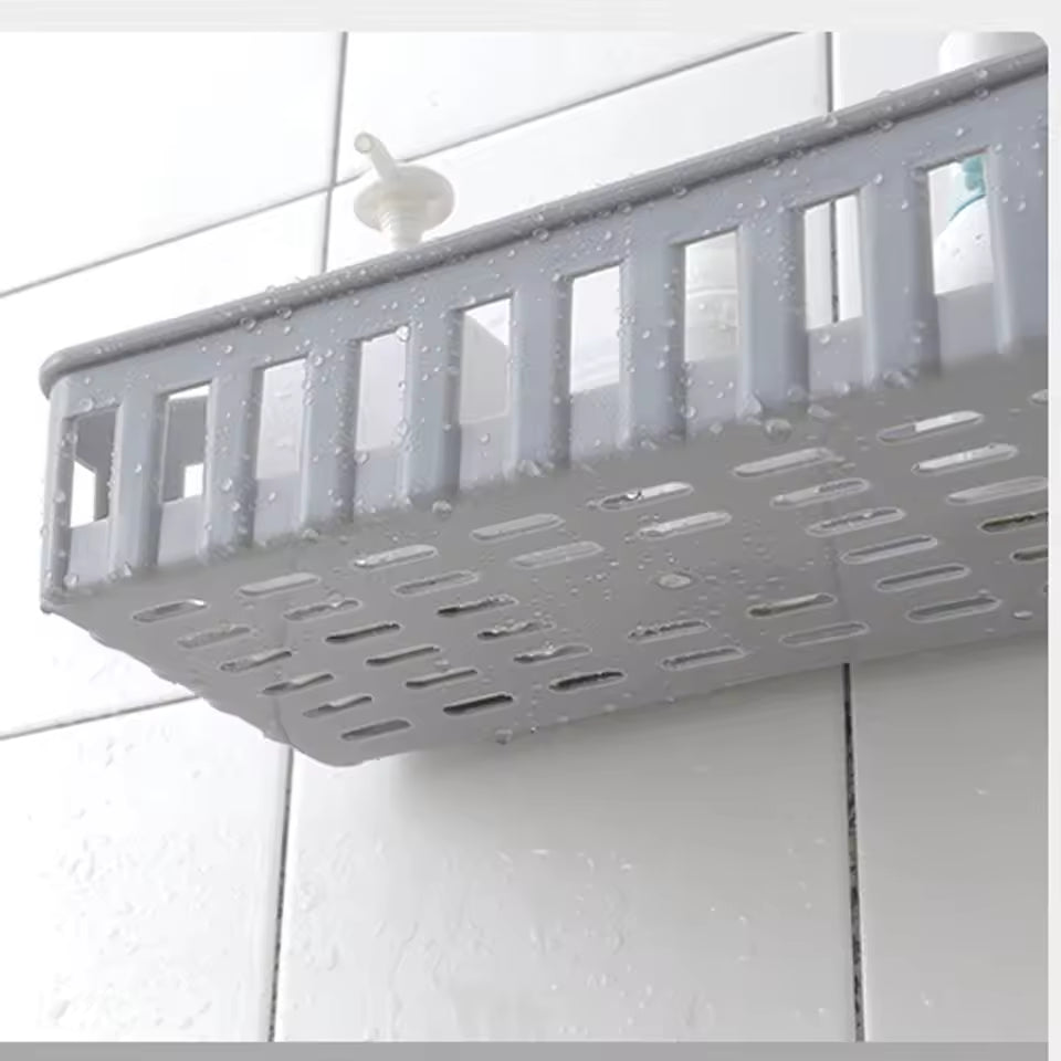Bathroom Shelf Organizer Wall Mount Shower Shampoo Soap Cosmetic Shelves Kitchen Storage Rack Holder Bathroom Accessories