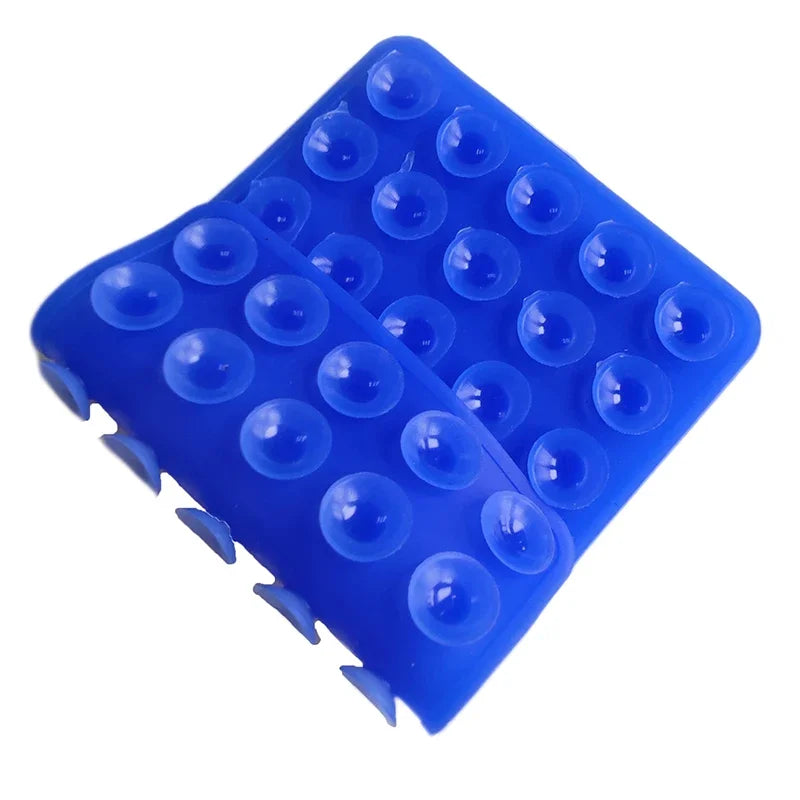 Double Side Silicone Suction Pad For Mobile Phone Fixture Suction Cup Backed Adhesive Silicone Rubber Sucker Pad For Fixed Pad