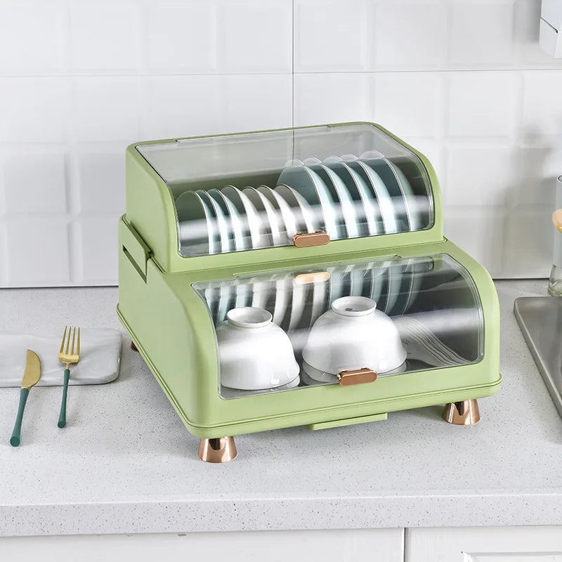 Kitchen Dish Storage Box, Storage Rack, Drain Rack, Household Bowl Drying Rack, Chopsticks Tableware Storage Box