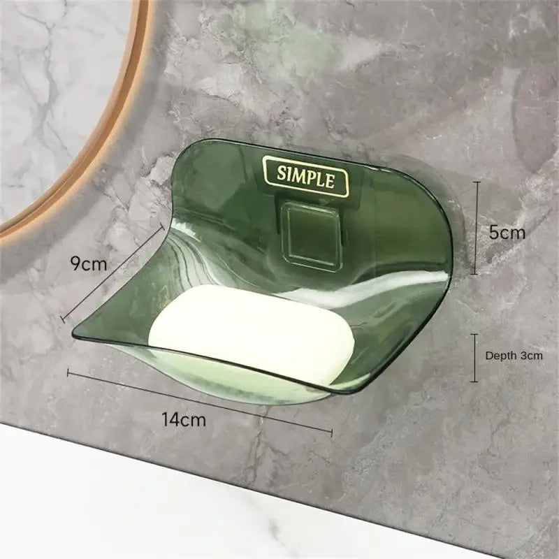 Soap Rack No Drilling Wall Mounted Soap Holder Soap Sponge Dish Bathroom Accessories Soap Dishes Self Adhesive