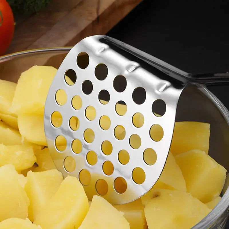 Potato Crusher Pusher Fruit Tools Ground Beef Masher Stainless Steel Avocado Press Creative Mud Press Mashed Potato Ricer Press