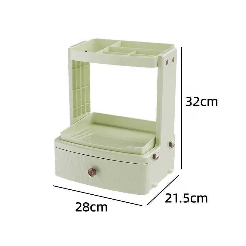Cosmetics Storage Box, Dressing Table Storage Shelf, Thickened Material, Lipstick Mask, Multifunctional Cosmetics Storage Box