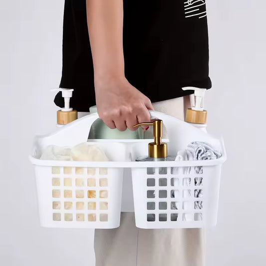 Portable Shower Caddy Baskets with Handle & Compartments Bathroom, Kitchen, Dorm Storage Shower Caddy Organizer