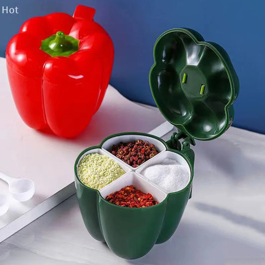 1Pc Plastic Creative Seasoning Jar Container Spice Rack Organizer Outdoor Camping Seasoning Bottle Kitchen Gadget Set